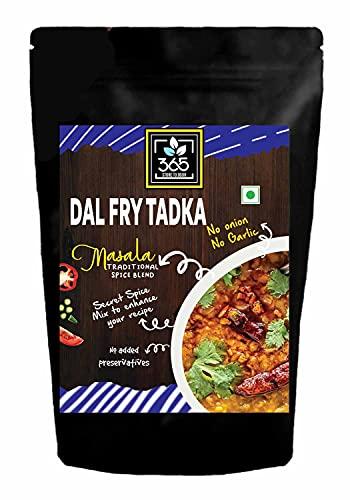 365 STORE TO DOOR 365 STORE TO DOOR Indian Spice - Jain Dal Fry - Tadka Masala, 250 gm | Homemade Powdered | for Healthy Cooking | Ready to use | All Seasonings Spices | Pure & Hygiene | Spice Mix – Pack of 1