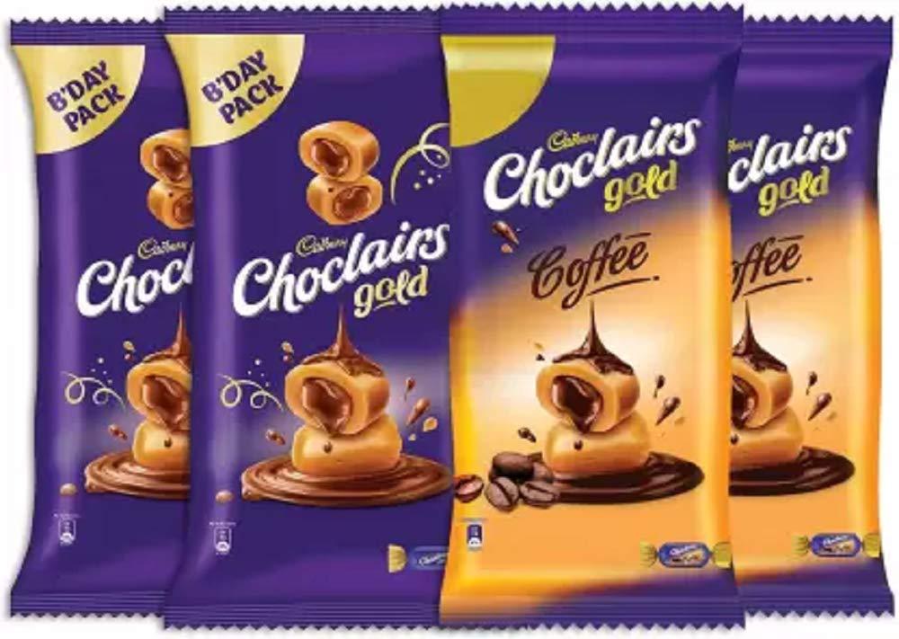 Cadbury Cadbury Choclairs Gold 605 G X 2 + Choclairs Coffee 632.5 G X 2 Truffles (4 x 0.62 kg)