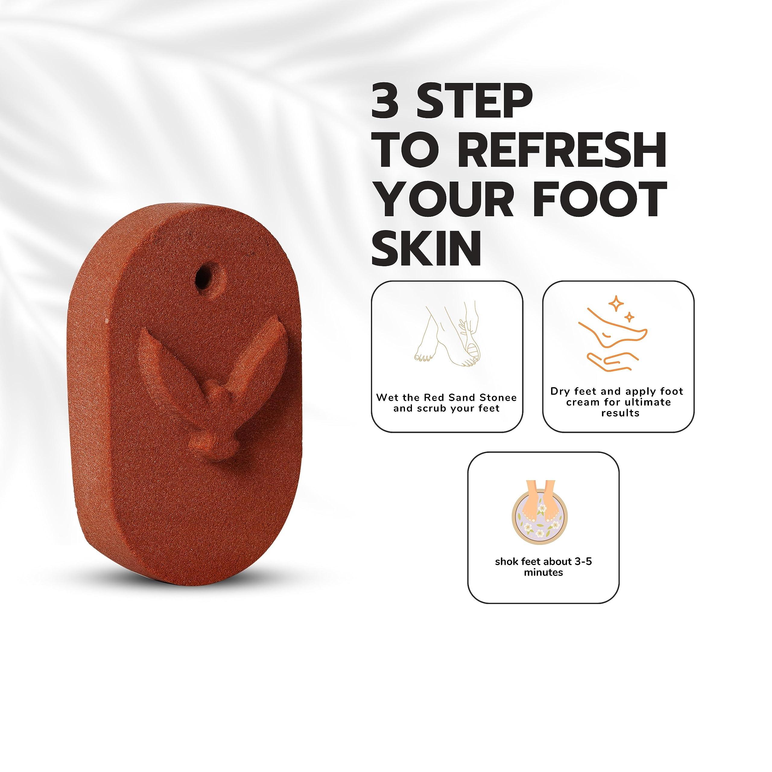 Jupiter Zone Original Rock Stone for Feet Care I Callus Remover, Foot Scrubber | Exfoliates Dry and Dead Skin, Softens Feet & Ankles (1 Pack) (M3)