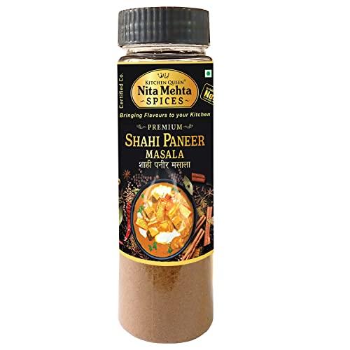 KITCHEN QUEEN NITA MEHTA KITCHEN QUEEN NITA MEHTA Premium Shahi Paneer Masala 90g Each (Pack of 2) = 180g | Make Restaurant Like Shahi Paneer at Home (PREMIUM SHAHI PANEER MASALA, 180g | 2 Pack)