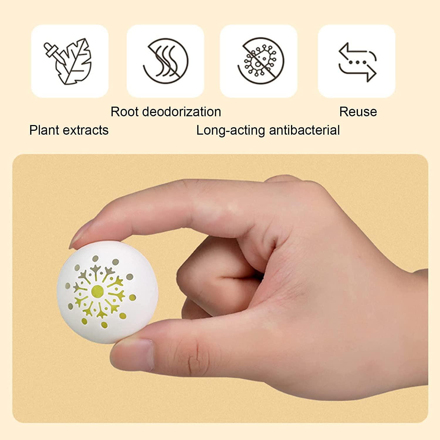 Fariox Fariox Shoe Deodorizer Balls | Shoe Balls Odor Eliminator, Professional Odor Eaters for Shoes, Gym Bags, Closet, Locker and Trashcan Freshener Ball 6 Pack