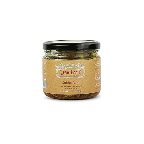 MARTBAAN MARTBAAN : Sukha Aam Ka Achar | Dry Mango Pickle I Sun Dried Sliced Mangoes with Authentic Spices (Seedless) I Handpicked | Homemade I No Artificial Preservative I 300 Grams