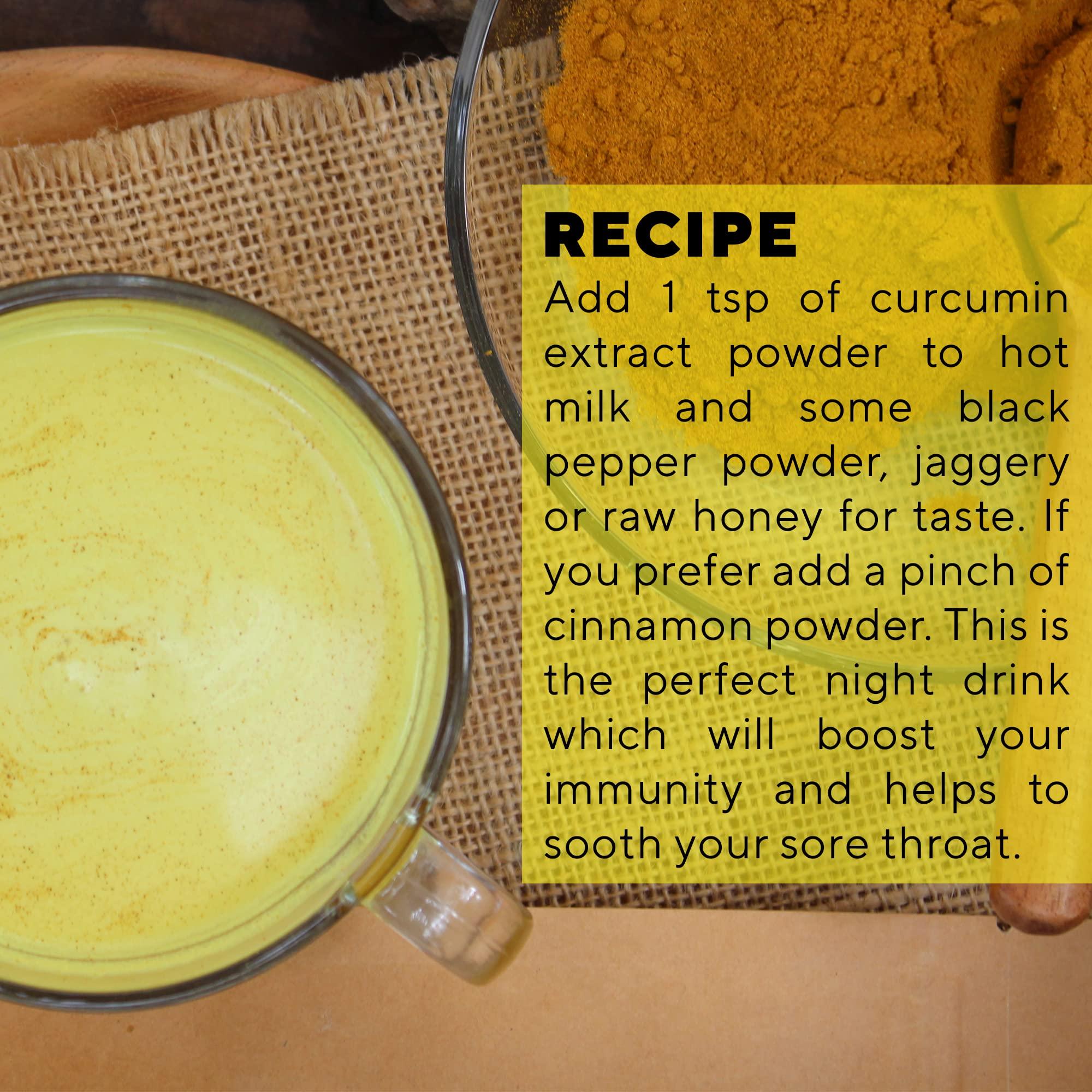 GRENERA Grenera Pure Curcumin Extract Powder (Superior Turmeric Extract, 95% Curcuminoids) Immune & Joint Support, 100 grams