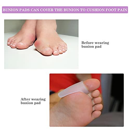 Zinyakon Zinyakon Gel Bunion Pads and Protectors, 12 Packs of Bunion Guards for Big Toe Cushion, Bunion Shields for Bunion Pain Relief, Reduce Bunion Pain from Rubbing