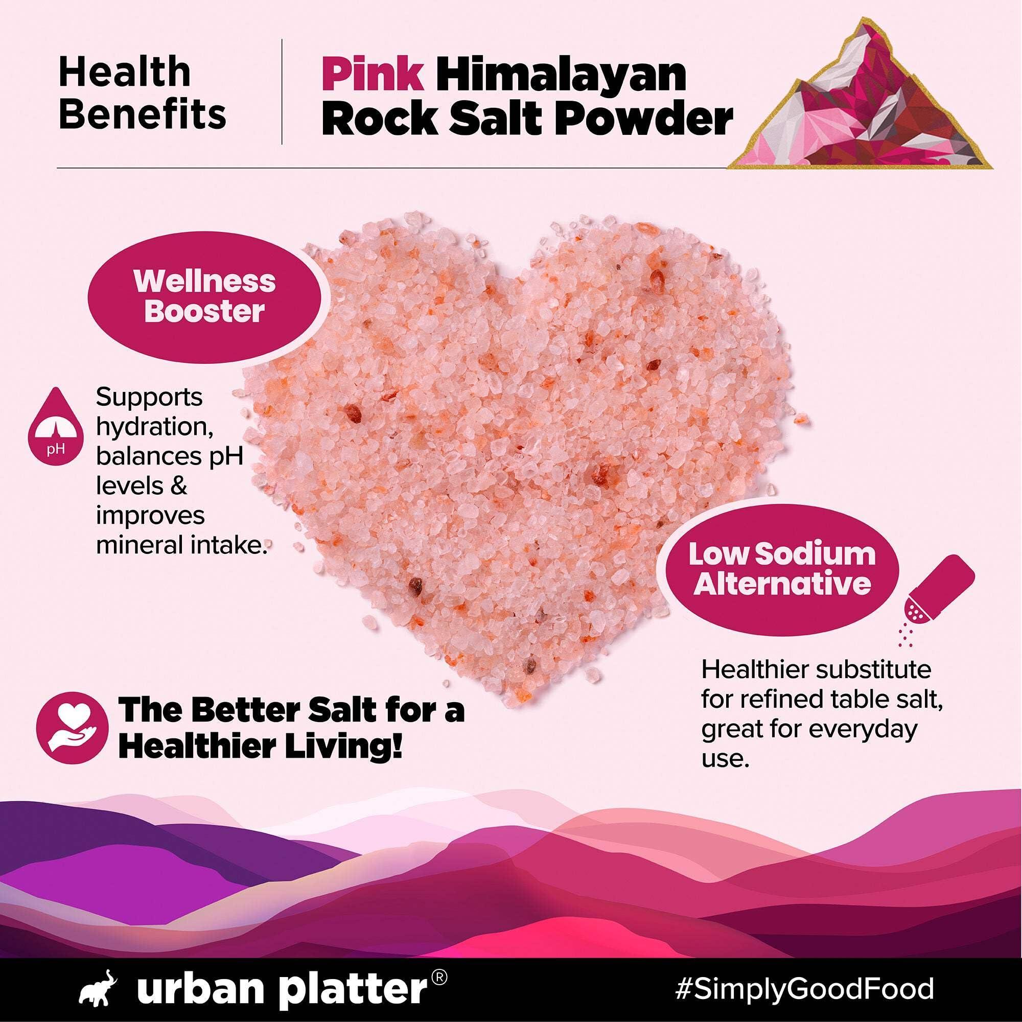 urban platter Urban Platter Pink Himalayan Rock Salt Powder, 1.5kg (Unrefined | Additive Free | 100% Pink Rock Salt | Sendha Salt | PET Jar)
