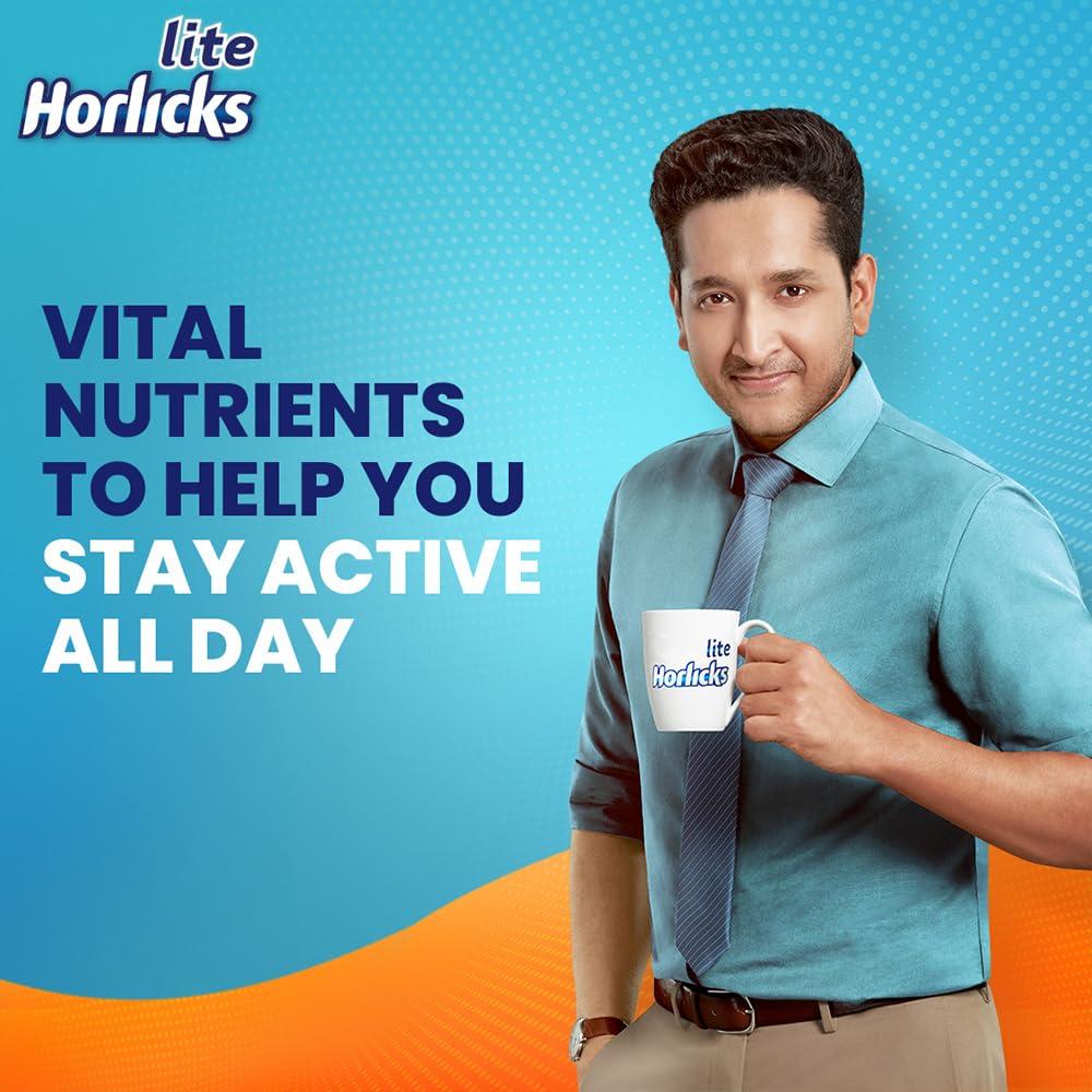 Horlicks Horlicks Lite 1kg, Scientifically designed for Adults |High Protein, Zero added sugar| Malt Flavour