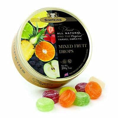 Simpkins Simpkins Mixed Fruit Drops Hard Candy 200g