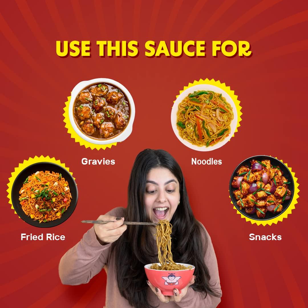 MasterChow MasterChow Chowmein Noodles - Chowmein Sauce & Healthy Whole Wheat|All Natural Ingredients|Get Street Style Chowmein In Just 10 Minutes - 300 Gram