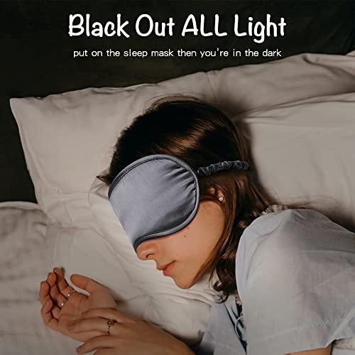 LULUSILK Charcoal Gray: Lulusilk Mulberry Silk Sleep Eye Mask & Blindfold With Elastic Strap/Headband, Soft Eye Cover Eyeshade For Night Sleeping, Travel, Nap (Charcoal Gray)