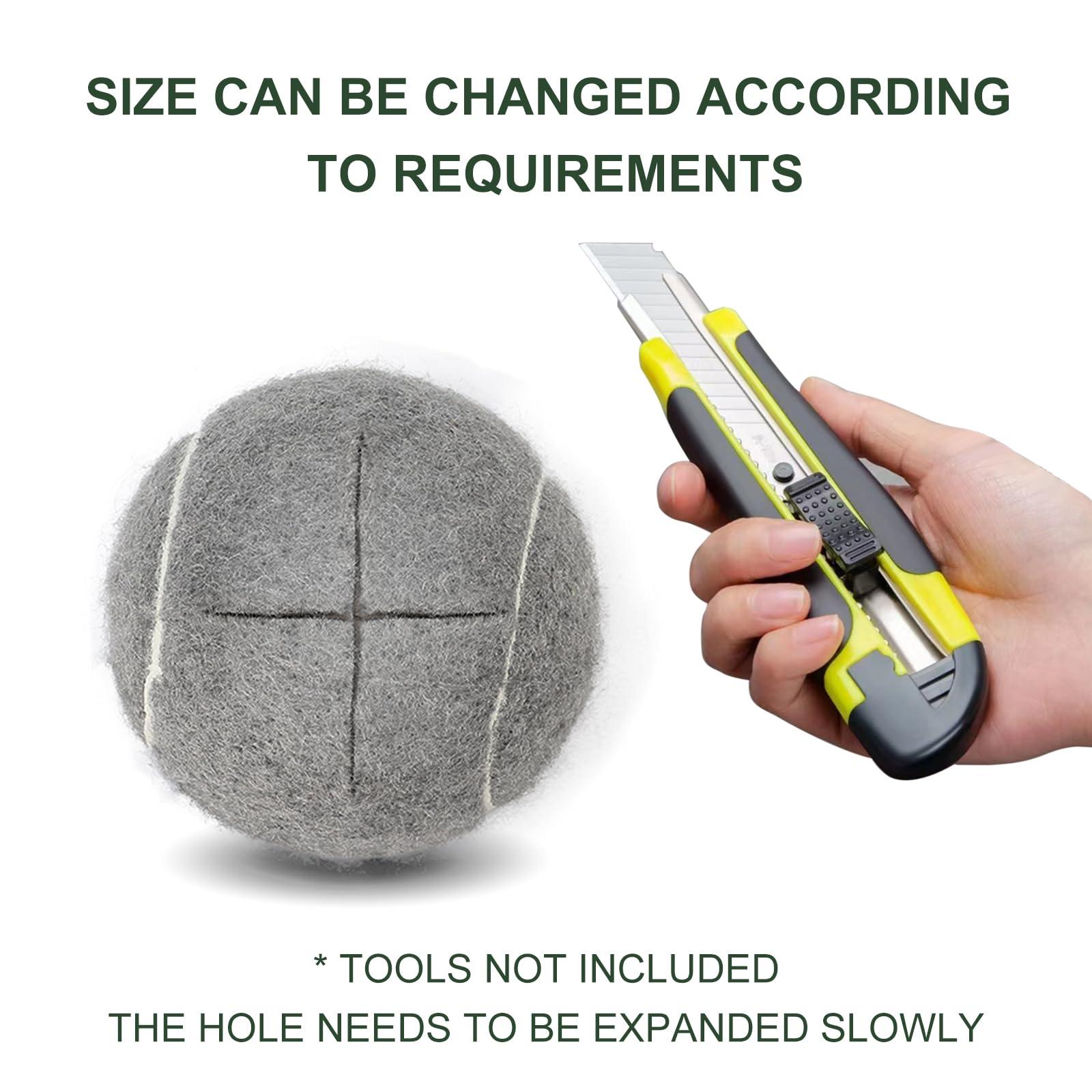 ANCKNE 4 PCS Precut Walker Tennis Balls, Walkers Legs Universal Precut Glide Balls,Heavy Duty Long Lasting Felt Pad Glide Coverings for Furniture Legs and Floor Protection