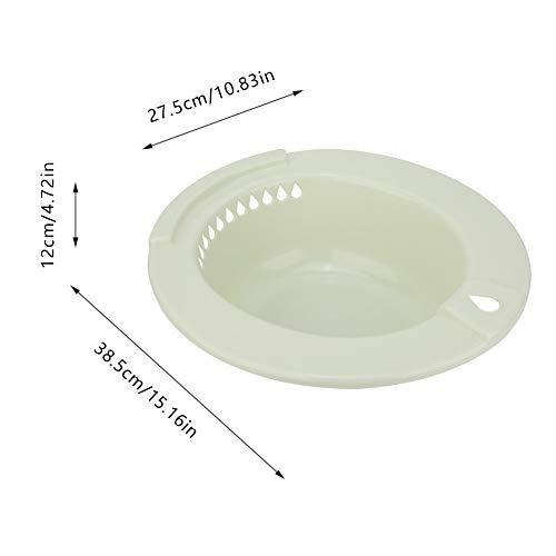 Luroze Edge Thickening Care Basin, Hemmoroid Treatment Sitz Bath, Perineal Hanging Hole Design Postoperative Care Elderly for Hip Cleaning Pregant(Green)