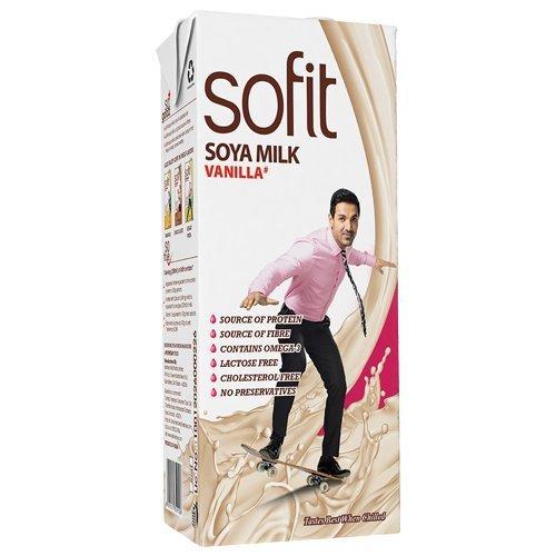 SOFIT Sofit Milk - SOYA, Vanilla 1L- ( Pack of 8 )