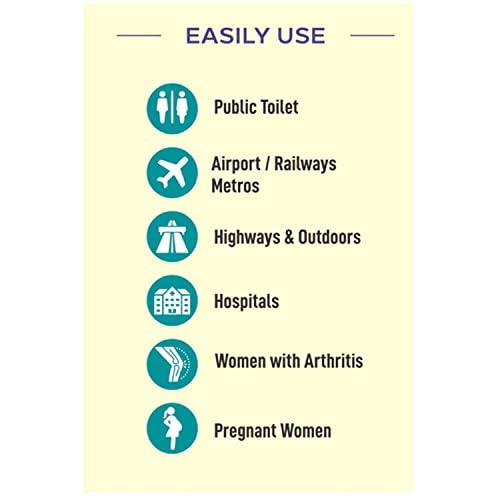 PEE SMART PEE SMART Stand and Pee | Pocket Sized Urination Device for Women | Disposable Female Urination Device | Foldable, Pocket Friendly, Use at Outdoors, Travel, Public Toilets | (Pack of 5)-100 Pieces