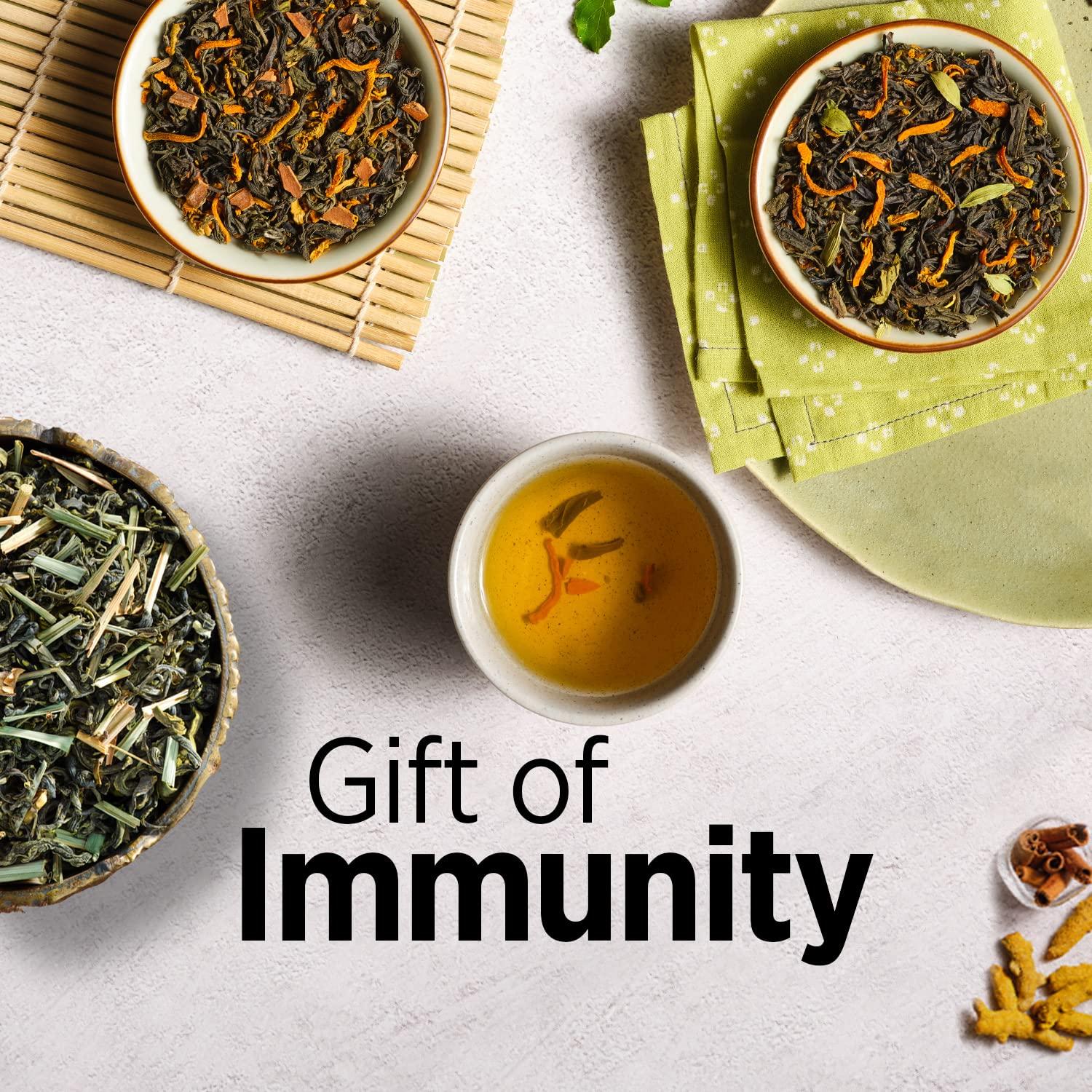 Chaayos Chaayos Premium Rakhi Gift Hampers | Contains Cinnamon, Turmeric Cardamom & Lemongrass Green Teas | Whole Leaf Tea Set | Gift Hamper for Family and Friends | Luxury Rakshabandhan gift set | Raksha Bandhan Gift