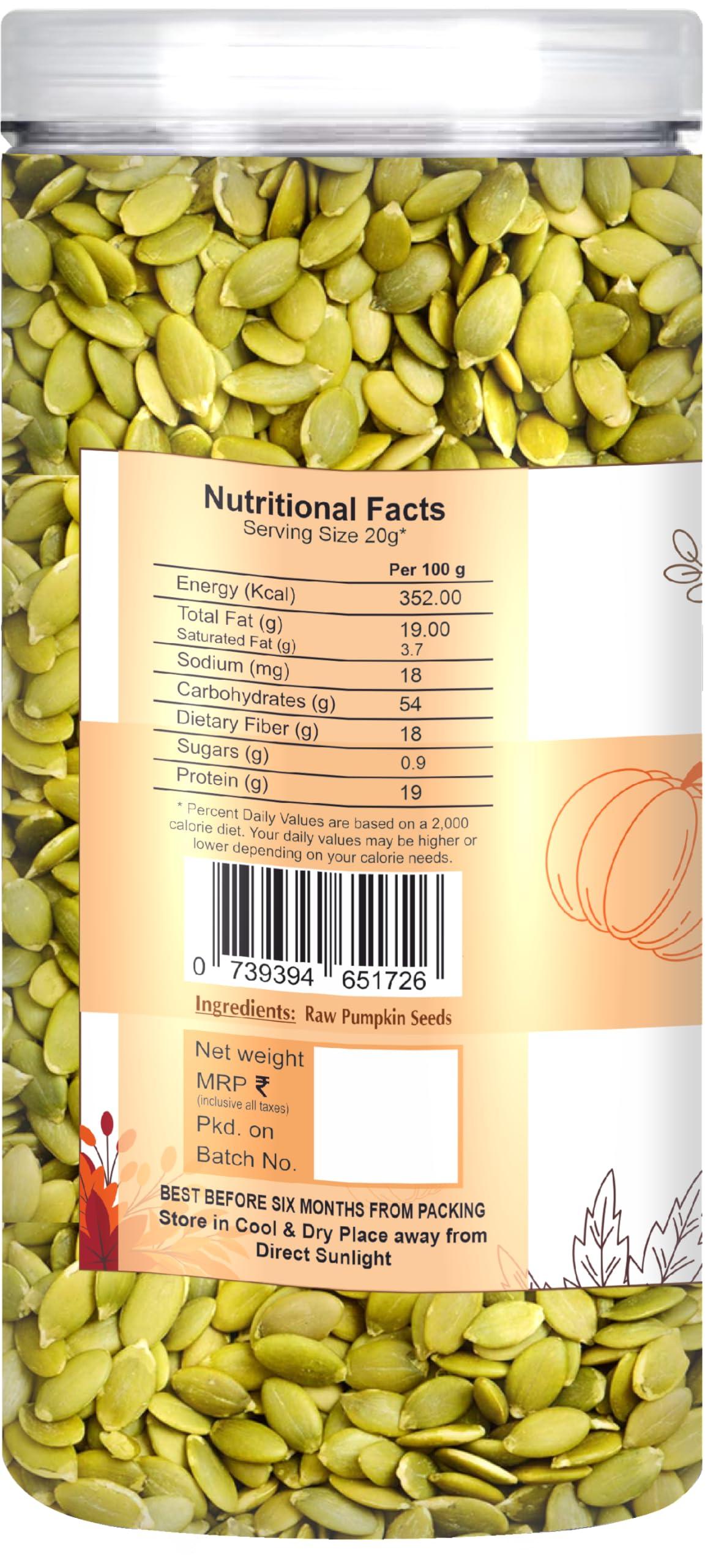 \"NUTRIEFOODS\" Enriching Your Taste \"NUTRIEFOODS\" Enriching Your Taste Raw Pumpkin and Flax Seeds Combo (Pack Of 2)| Power Packed with Nutrition | 100% Raw & Minimal Processed Natural Product (400g)