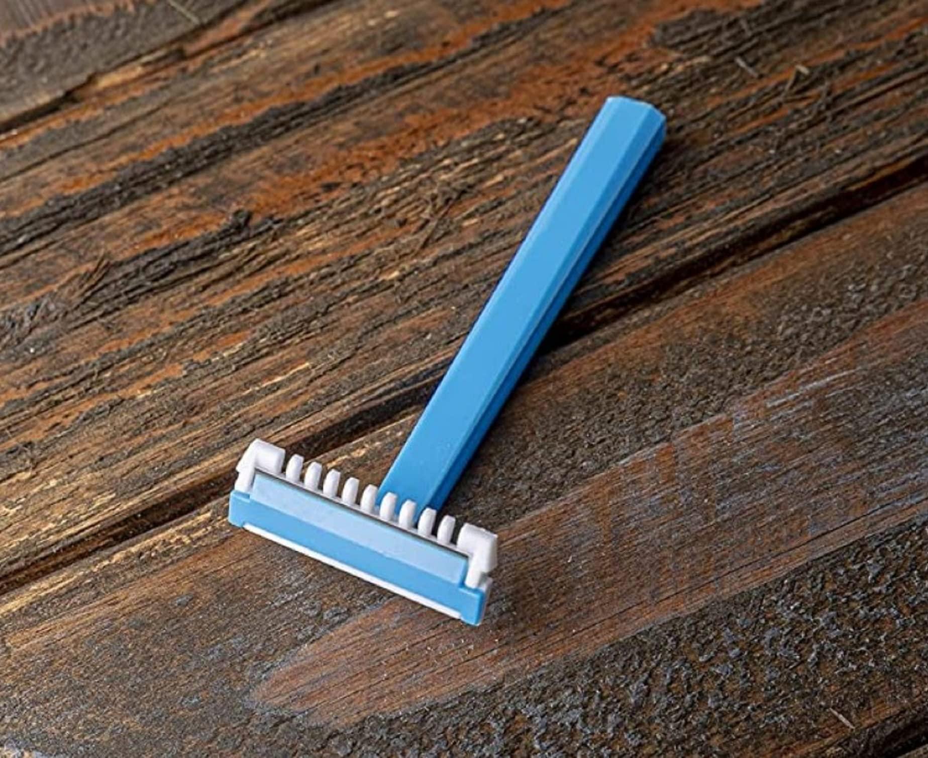 Easy Shower Easy Shower Disposable Body Razor for Men (10 Pack) - Sensitive Body Razors / Blades (Blue)