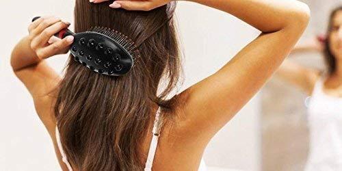 SHEEJAI SHEEJAI Magnetic Plus Head Massager Hairbrush with Double Speed in Treatment For Hair Massager (Black)