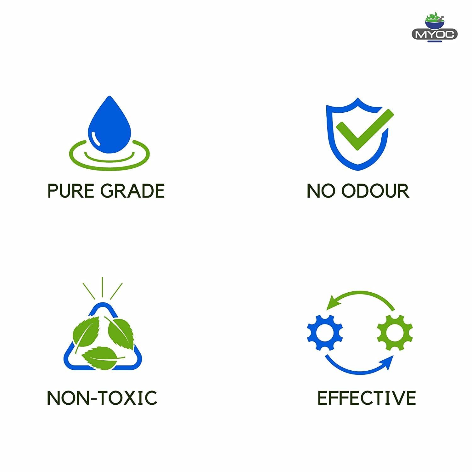 MYOC Myoc Ascorbic Acid Vitamin C Powder 50 Gm, Ascorbic Acid for Serum, Ascorbic Acid Powder for Cosmetic, Ascorbic Acid for Skin, Ascorbic Acid for Cleaning, Ascorbic Acid Powder for Pool Stain- Pack of2