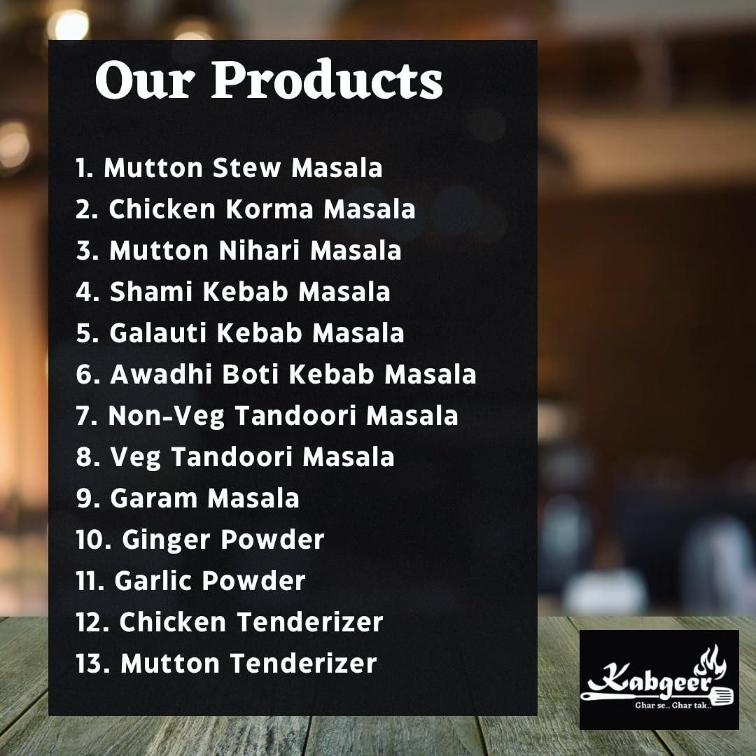 Kabgeer Kabgeer Chicken Tenderizer Powder | 100% Natural | Grounded Papaya Powder | Kachri Powder | Galawat Ka Masala | Special Masala - 50 gram