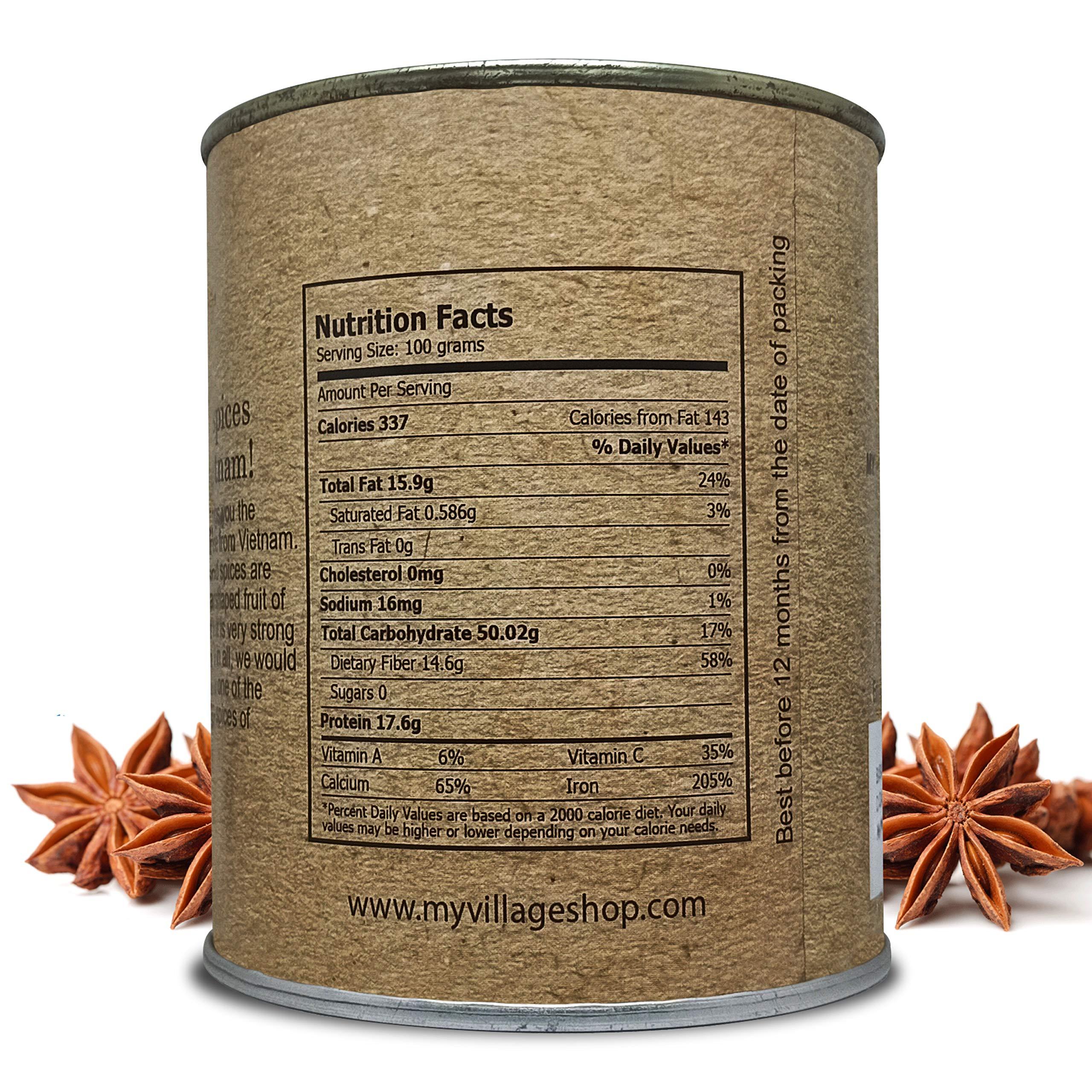 My Village My Village Star Anise | Chakri Phool | Illicium Verum | Anasa Puvvu | Natural Whole Spice | Aromatic | 110 gm