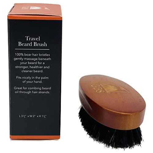 G.B.S G.B.S Men Beard & Mustache Brush 100% boar bristle wooden handle brush for Perfect Grooming and Soften Your Facial Hair Professional Premium beard brush for super-stylish beard, Adds Shine & Softness