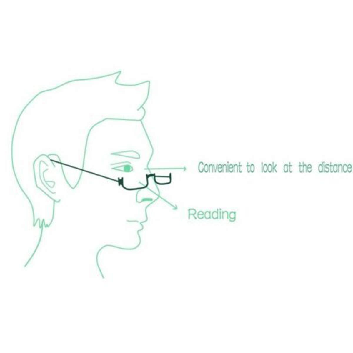 COVESATO COVESATO Half Frame Reading Glasses, Half Metal Moon Readers for Women Men, 2 Pack(gray,black), X