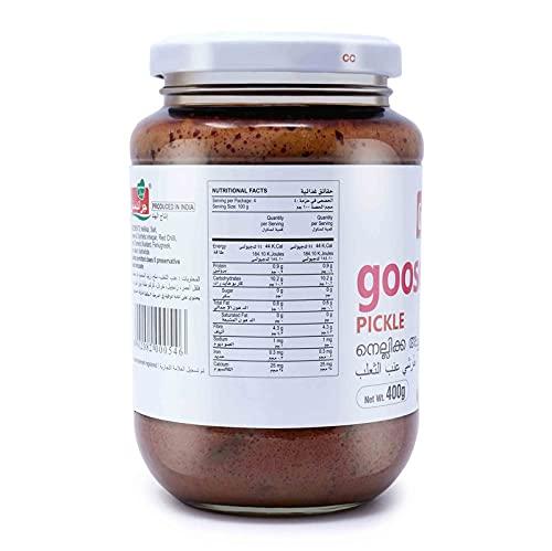 Grandmas Grandma's Authentic Kerala Style Gooseberry Pickle | Nellikai Pickle | 400g | Hot and Spicy South Indian Pickle