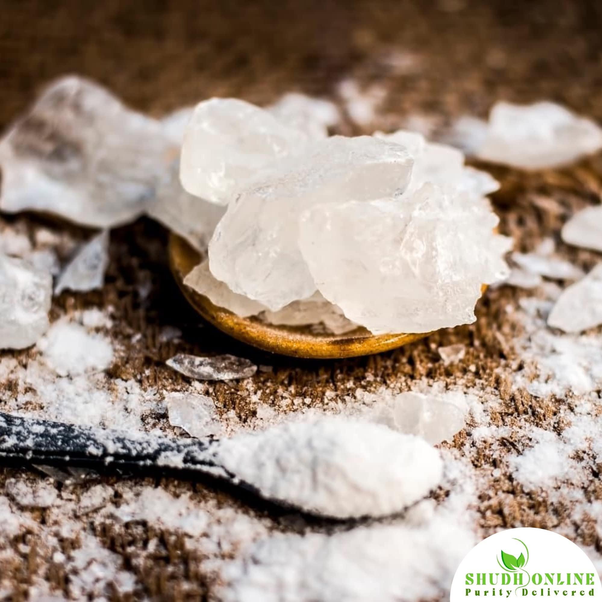 Shudh Online Shudh Online Fitkiri, Fitkari, Fitakri, Alum stone (50 grams) - Water purification, Vastu, Shaving, Skin, Teeth, Plants