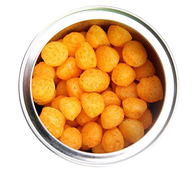 Organic Bites Organic Bites Cheddar Cheese Balls | Cheese Flavoured Snacks |Not Fried | Plant-Based Vegan Snack I Healthy & Tasty Snacks -200 gm