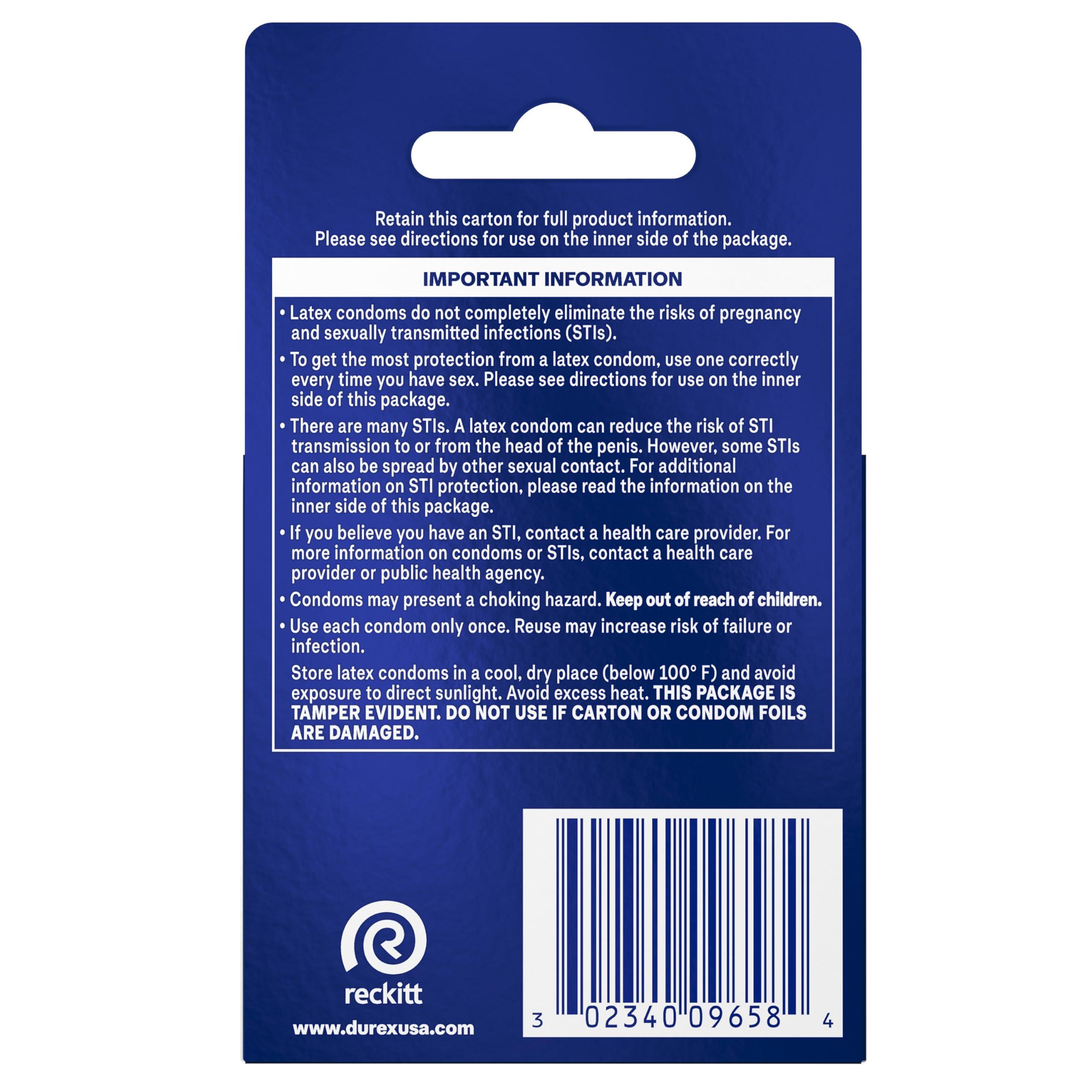 Durex Durex Intense Sensation Extra Large Dots Ultra Fine Lubricated Latex Condoms, 3 Count