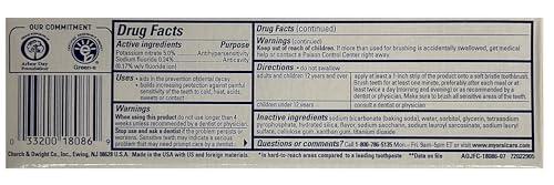 Arm & Hammer Arm & Hammer Sensitive Multiprotection Toothpaste with Orajel, 4.5 Ounce