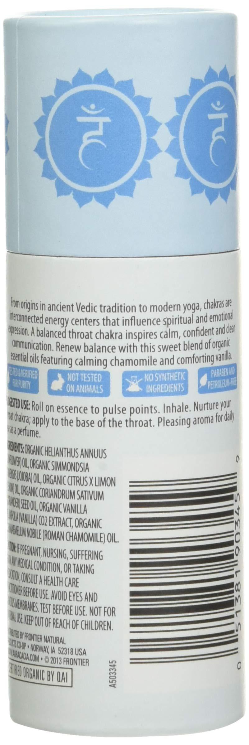 Aura Cacia Aura Cacia, Organic Chakra Balancing Aromatherapy Roll-On, Expressive Throat, 0.31 fl oz (9.2 ml)