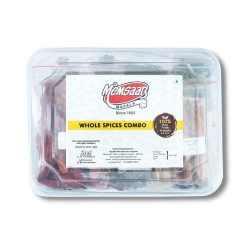 Memsaab Memsaab Set of 23 Genuine Aromatic Whole Spices Garam Masala Combo 1.23 kg Sabut Masala with FREE CONTAINER | Khada Masala | Cardamom, Kasuri Methi, Cinnamon, Jeera, Dry Ginger, Mustard, Kokam & More