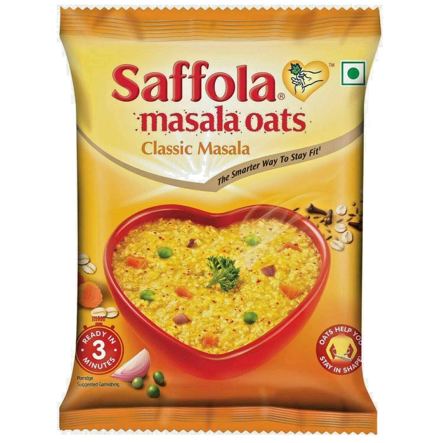 Saffola Saffola Masala Oats, Classic Masala, 40g (Pack of 6)