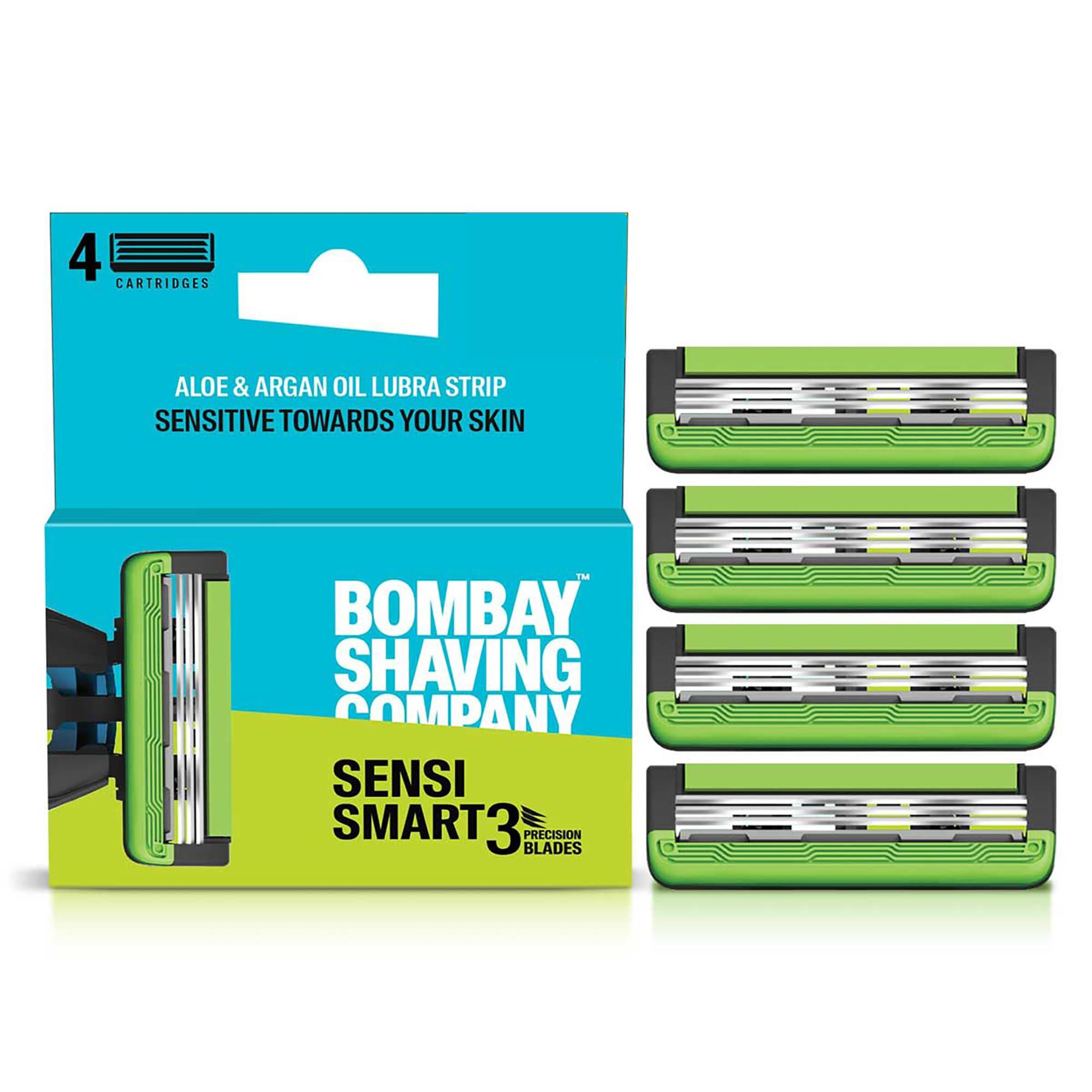 Bombay Shaving Company Bombay Shaving Company Sensi Smart 3 Razor Cartridge | Pack of 8 for Unisex