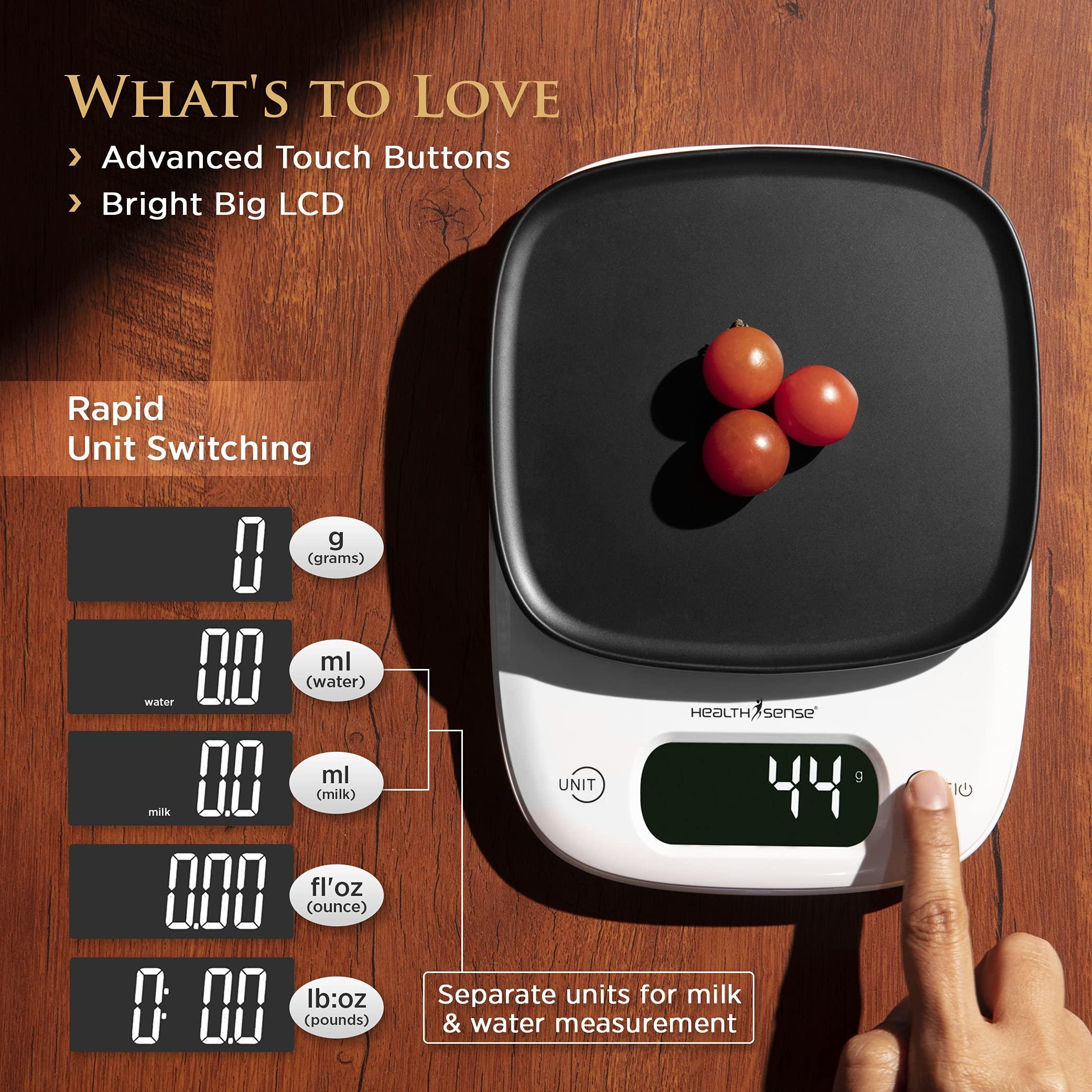 HealthSense HealthSense Weight Machine for Body Weight, Digital Weighing Scale & Weighing Machines with Strong ABS Build Body, Ultra-Lite PS 126 (Grey) & Weight Machine