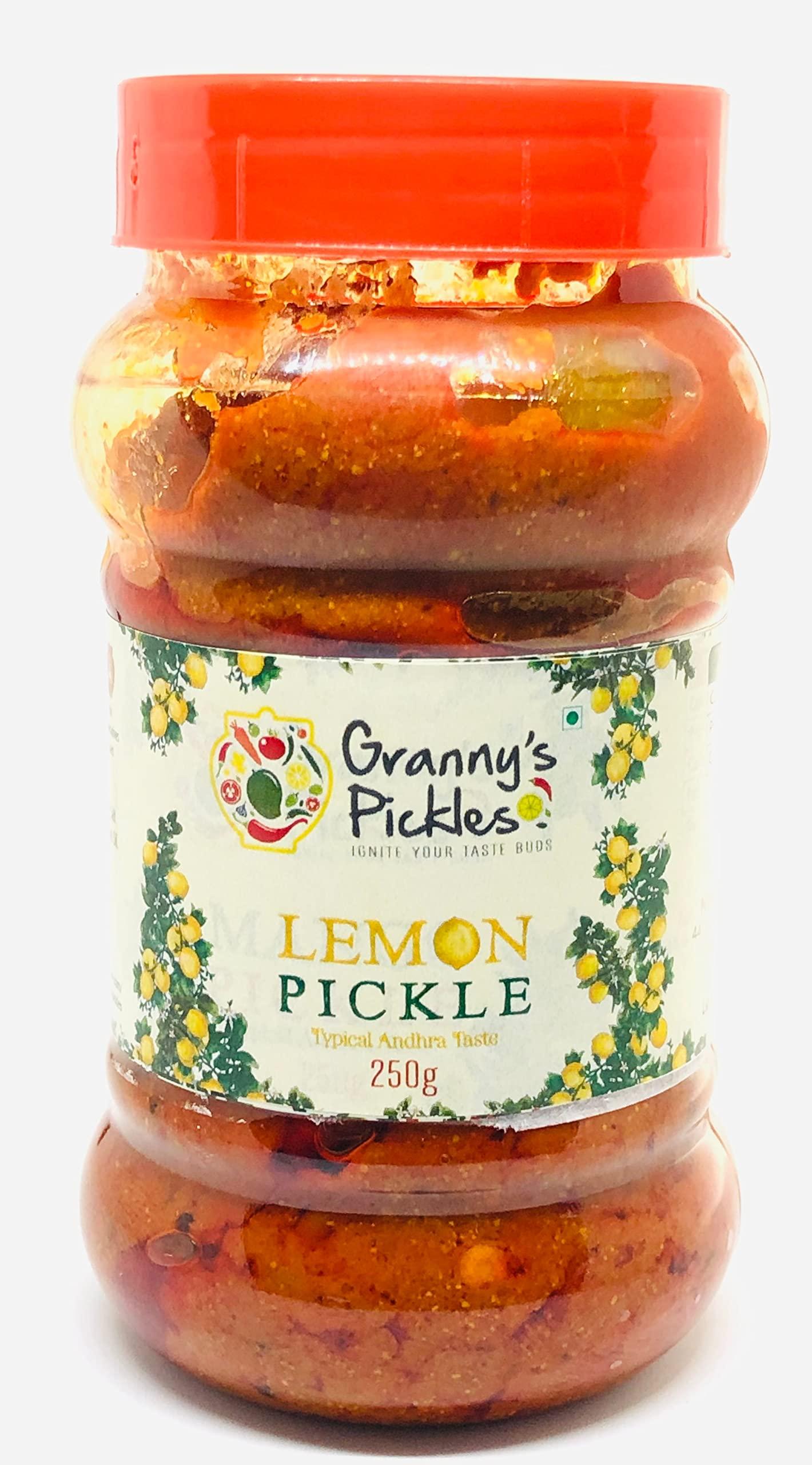 Granny's Pickles Granny's Pickles - Lemon Pickle - Typical Andhra Taste 250 GMS