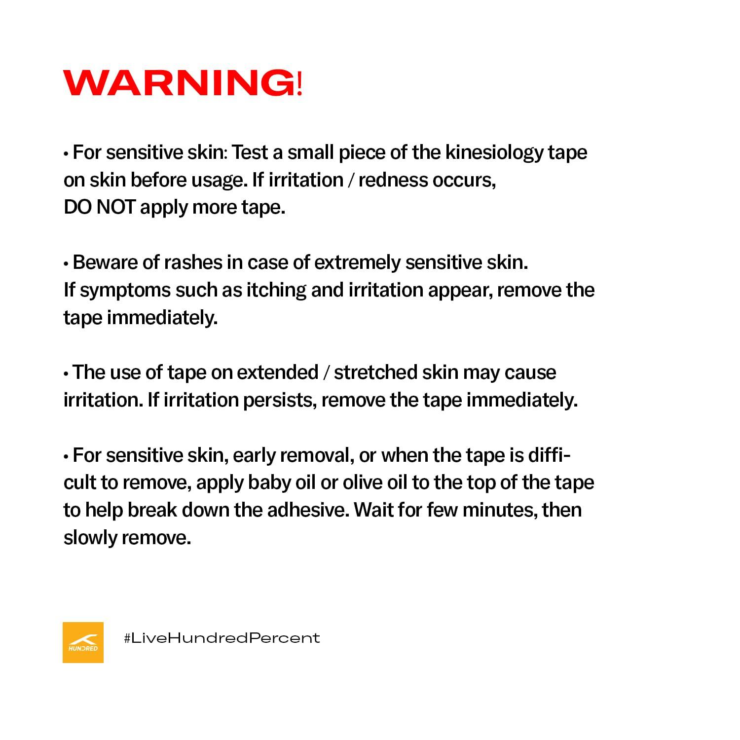Hundred Hundred KT Tape | 5 Meters | Muscle Soreness & Pain Relief | Boosted Performance, Circulation and Body Awareness | Future Injury Prevention (Dark Blue)