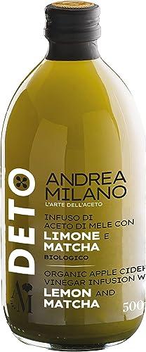 Generic Deto Organic Apple Cider Vinegar Infusion With Lemon & Matcha with Live Mother - 500ml (Andrea Milano)