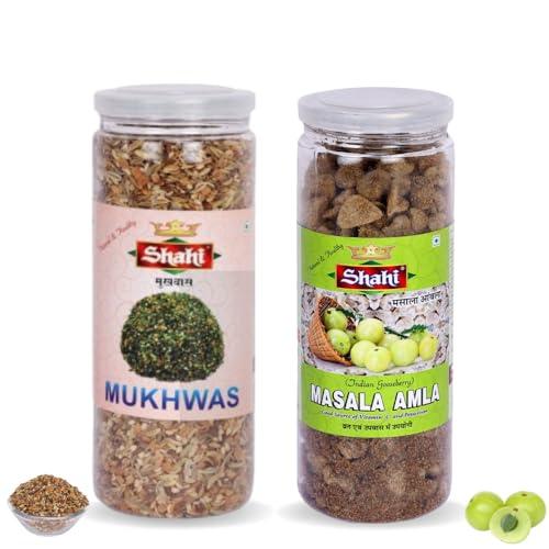 SHAHI Shahi Rajasthani Mukhwas, Traditional Mouth Freshener 180g & Premium Amla Candy Pachak 200g | Authentic Mukhwas Mix for Refreshing Moments | Rich in Vitamin C & Antioxidants | Aromatic Mukhwas for Digestion & Freshness | Good for Bad Breath
