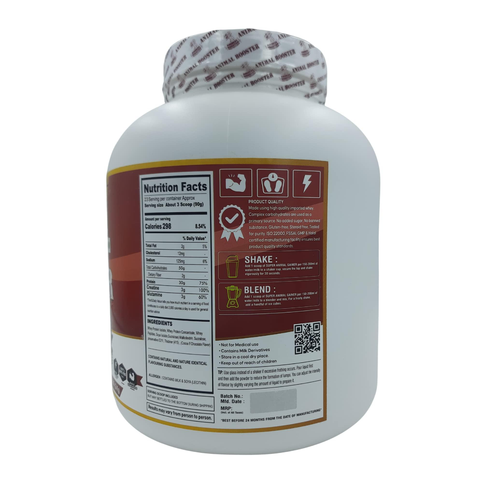 Nutri Basket Wellness NBW NBW Super Animal Gainer | Build Lean Muscles | Gain Weight | Fuel Energy (4.4LBS)