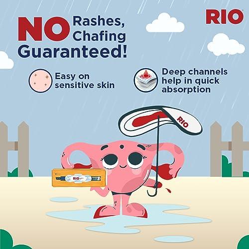 RIO RIO Sanitary Pads for women, Cottony Soft with Wings (XL) - (230mm, Pack of 14)