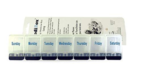 MediBox MediBox Long Weekly 7 Days Pill Box Organizer To Take Medicines on Time.Ideal for Traveling and Gifting_ Pack of 3