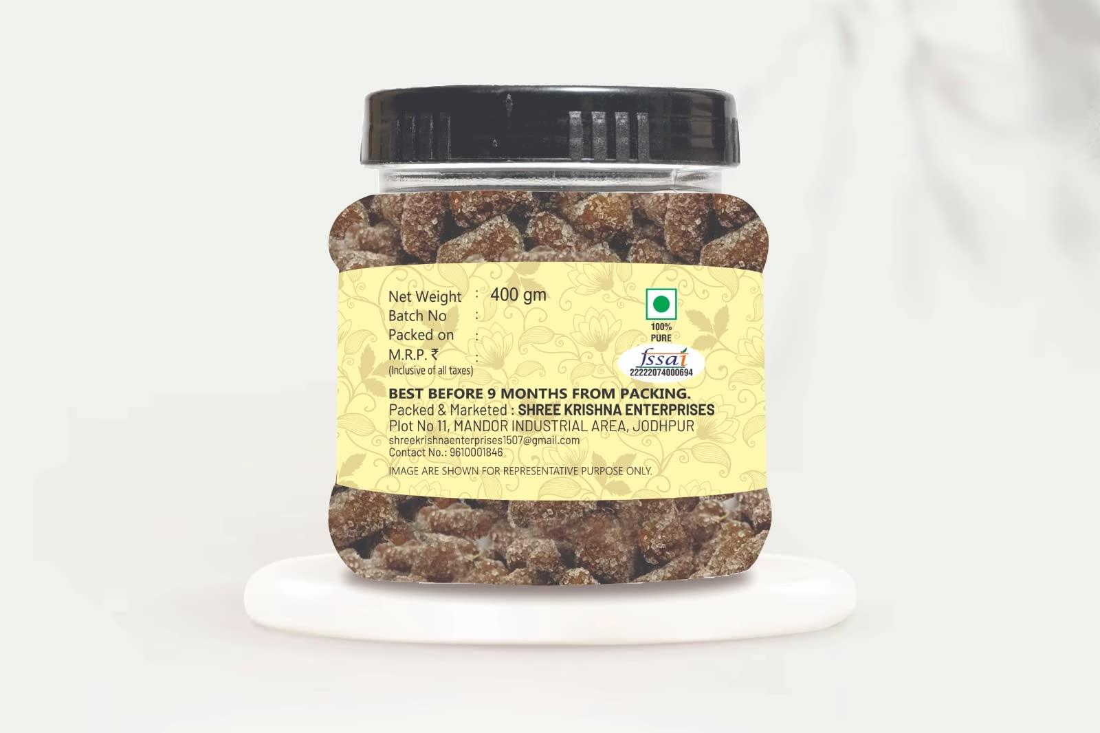 Grandpa\'s Orchard Grandpa\'s Orchard Imli Gatagat Toffee Soft And Chewy Digestive Mouth Freshener Tasty Pachak After-Meal Snack Khatta Mitha Goli 400 Gm Pack Of -1