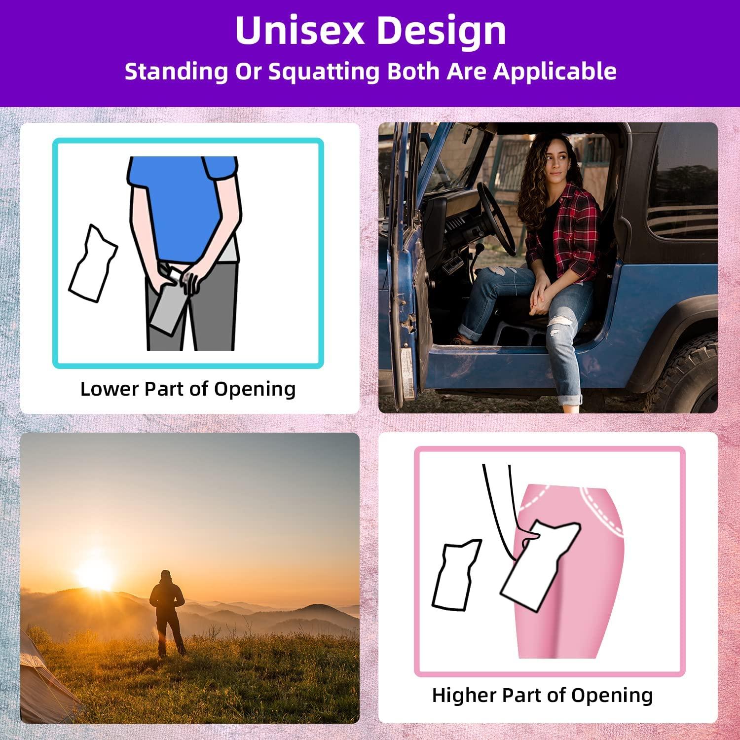 FEDORA FEDORA Disposable Urine Bags,Camping Pee Bags, Disposable Urinals Vomit Bags for Travel Urinal Toilet Traffic Jam Emergency Portable Toilet Bee Bag for Men Women Kids Patient (Grey) (8)