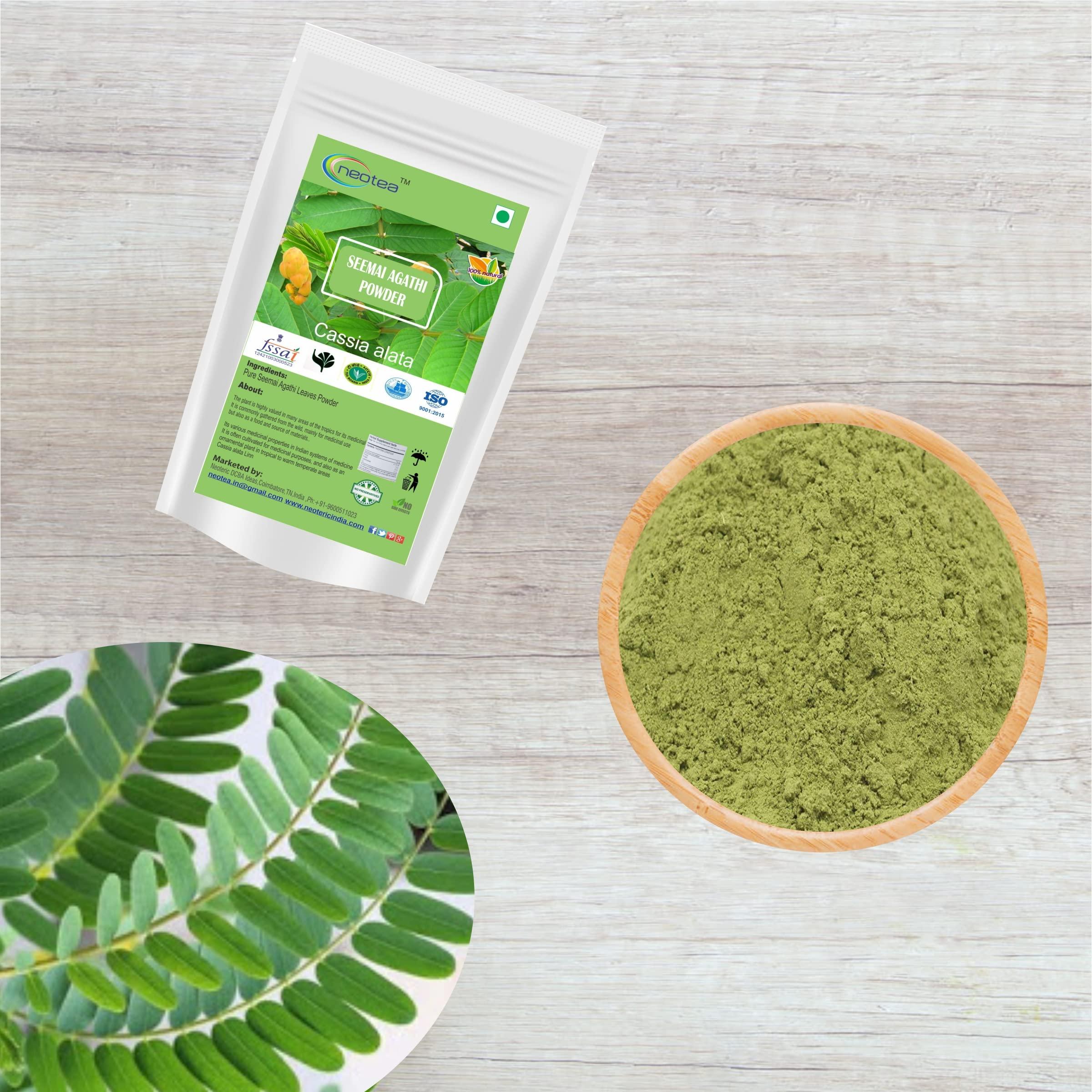 neotea Neotea Seemai Agathi Powder Agathi Keerai Powder | Hummingbird Sesbania | Alata Cassia | Alata Leaves Powder | Agasti | Agastya | Bak Phul Leaves Powder | Dirghaphalaka Powder 500 Gm Pack of 1