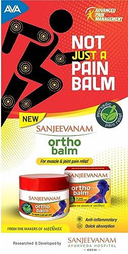 SANJEEVANAM SANJEEVANAM Medimix Ortho Balm | For Muscle & Joint Pain Relief | An Ayurvedic Pain Relief Balm | 25G