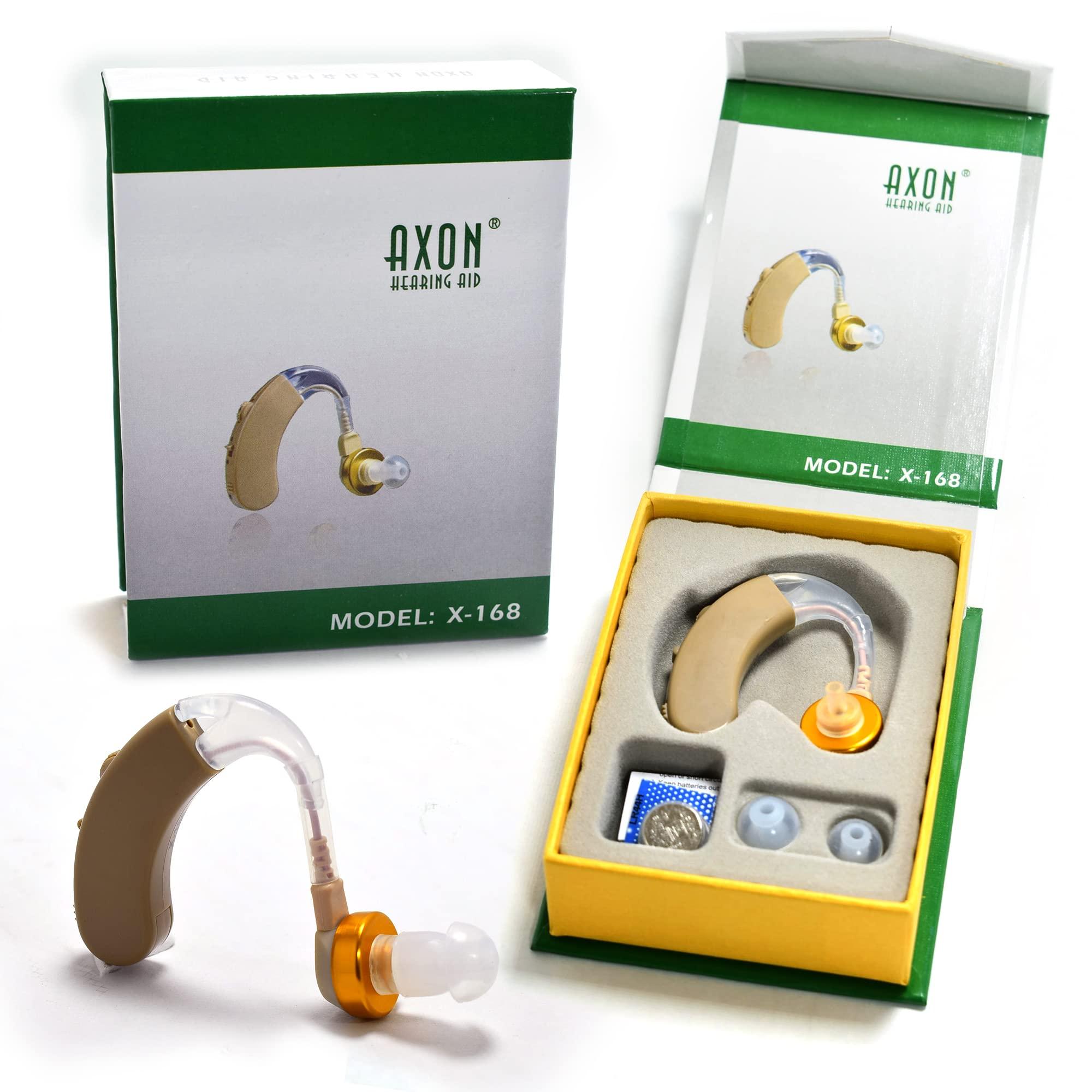 Dishan Dishan Axon X168 Deaf Machine Adjustable Volume Control for old age person BTE Hearing Aid