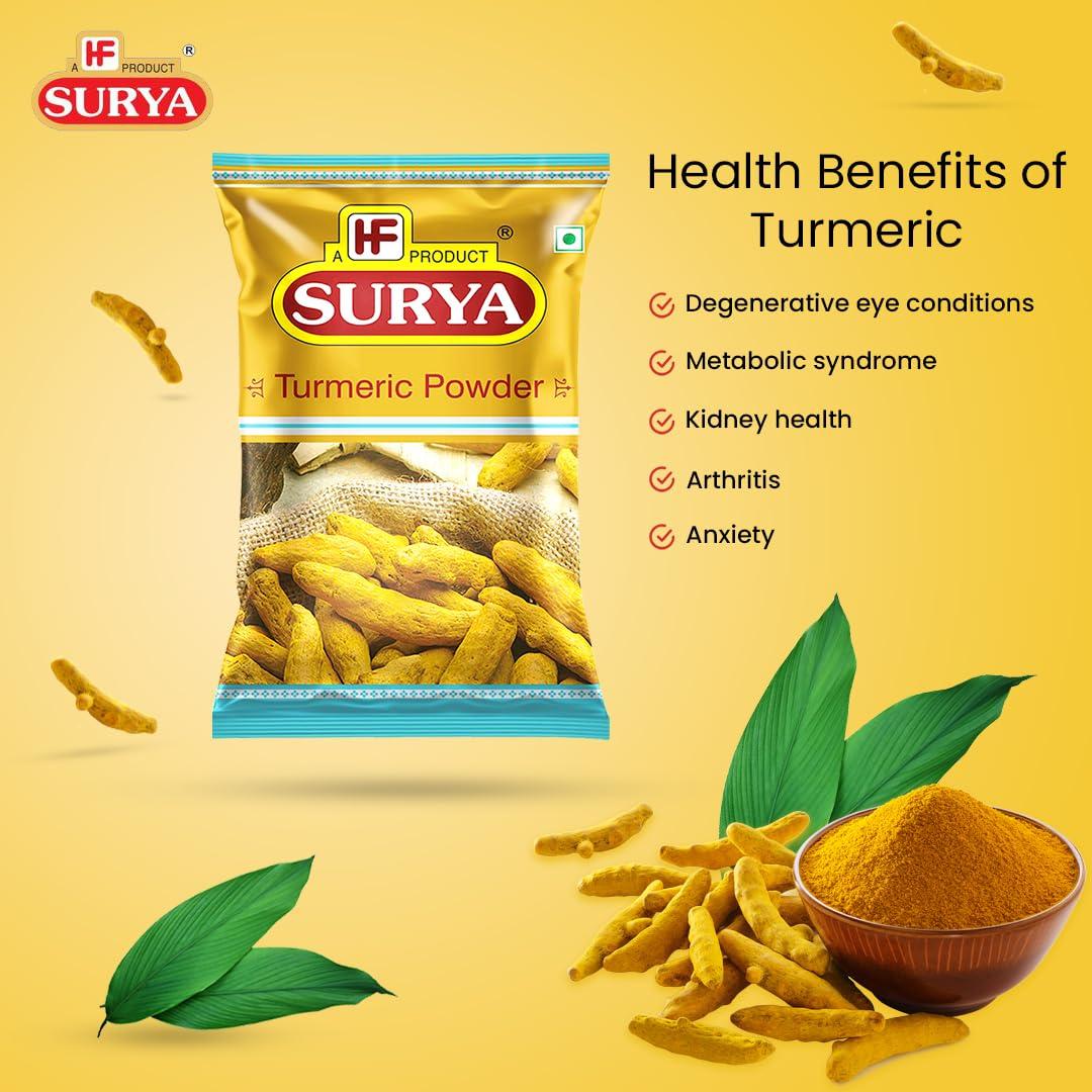 Surya Surya 100gm Turmeric (Haldi) Powder |pasupu podi |Natural |No Added Colours, No Preservatives