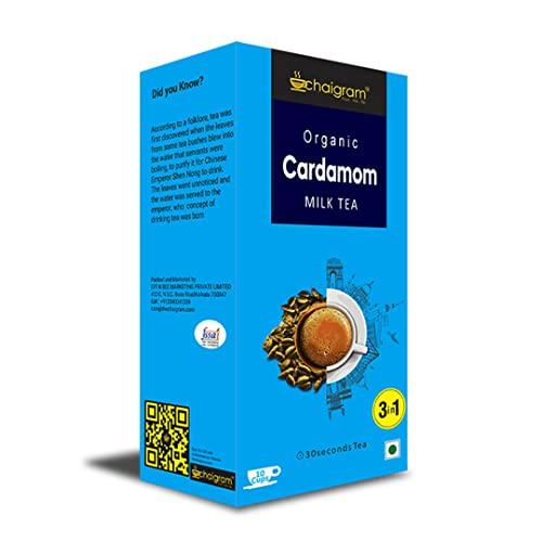 CHAIGRAM CHAIGRAM Cardamom Tea & Lemongrass Tea Instant Tea Premix (10 Sachets each pack, 10 x 14g =140g) Pack of 2